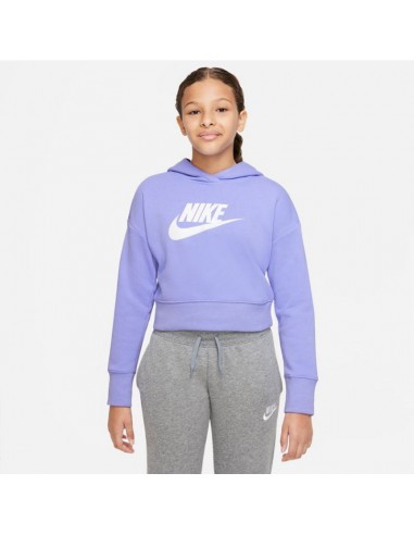 Nike Î Î±Î¹Î´Î¹ÎºÏŒ Î¦Î¿ÏÏ„ÎµÏ Cropped Î¼Îµ ÎšÎ¿Ï…ÎºÎ¿ÏÎ»Î± Î›Î¹Î»Î¬ Sportswear Club DC7210-569